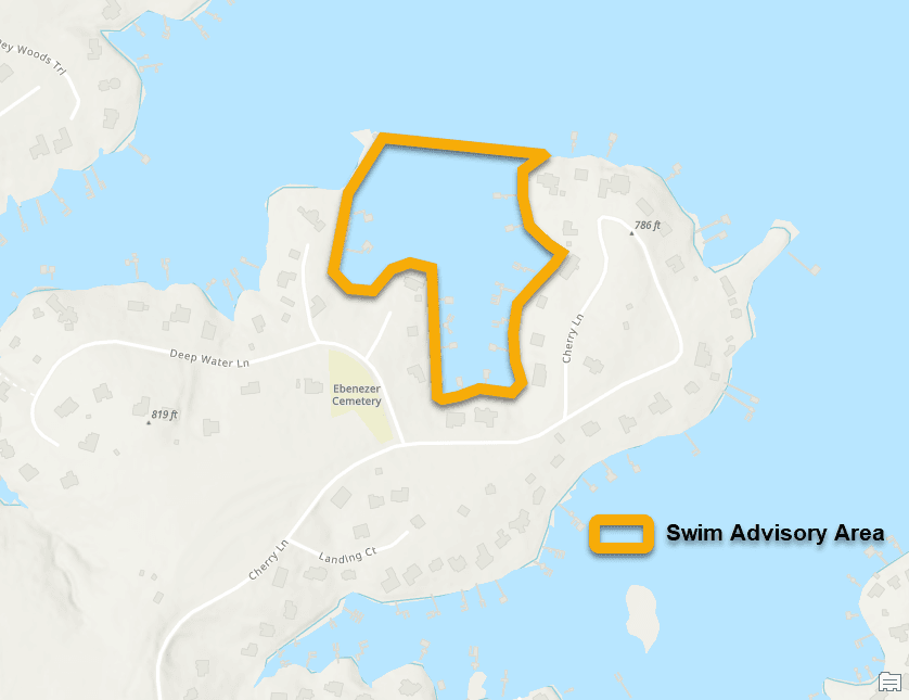 Deep Water Advisory Map