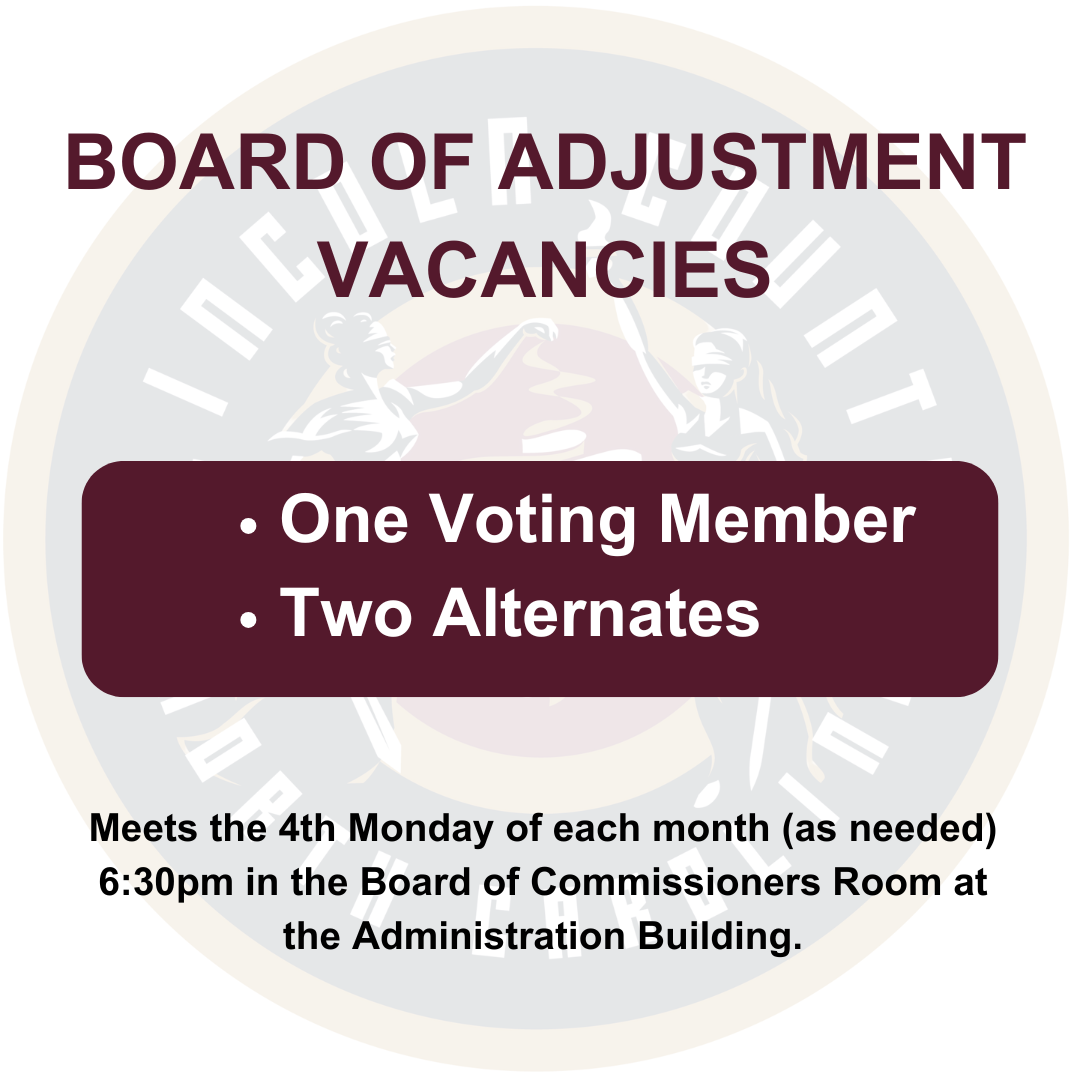 Board of Adjustment Vacancies 