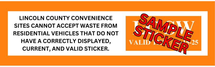 Lincoln County Solid Waste Sticker Image for 2025